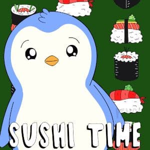 Pingouin SUSHI TIME, mascotte de l’ambiance Kaisen